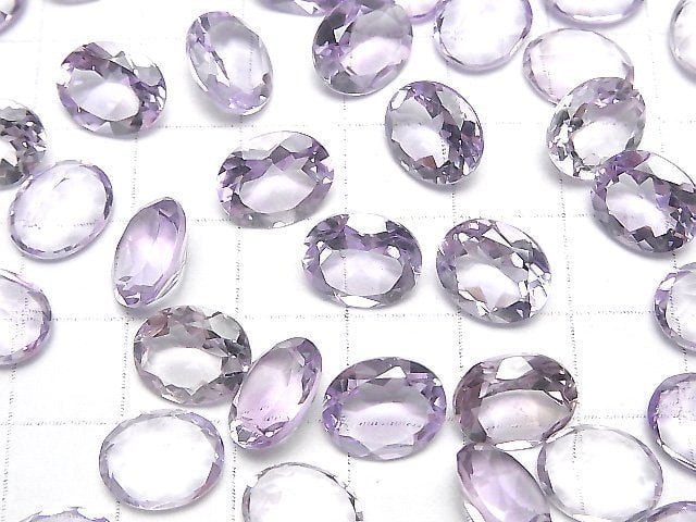 [Video] High Quality Pink Amethyst AAA Loose stone Oval Faceted 11x9mm 5pcs