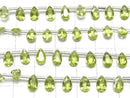 [Video] High Quality Peridot AAA Pear shape Faceted 8x5mm half or 1strand (18pcs )