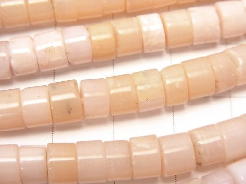 Pink Opal AA + Tube 6mm half or 1strand beads (aprx.15inch / 38cm)