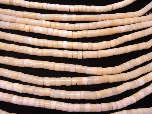 Pink Opal AA + Tube 6mm half or 1strand beads (aprx.15inch / 38cm)