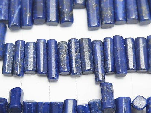 Lapislazuli AA++ Faceted Tube  half or 1strand beads (aprx.7inch/18cm)