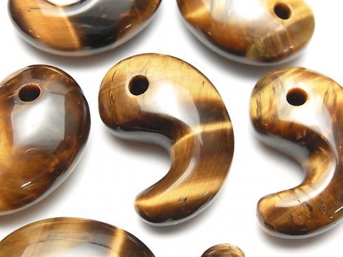 Comma Shaped, Tiger's Eye Gemstone Beads