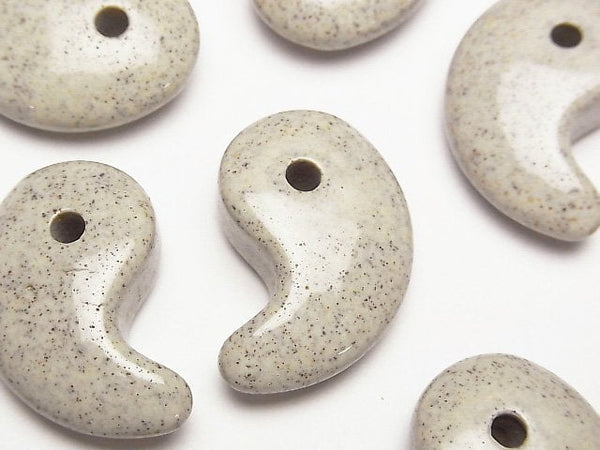 Comma Shaped, Hokutolite Gemstone Beads