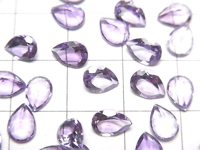 High Quality Pink Amethyst AAA Undrilled Pear shape faceted 7x5mm 10pcs $6.79!