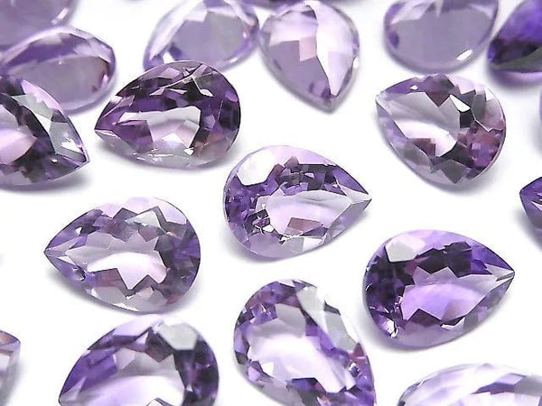 High Quality Pink Amethyst AAA Loose stone Pear shape Faceted 14x10mm 3pcs