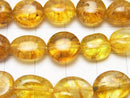 1strand $6.79! Yellow color Cracked Crystal Flat Nugget 1strand beads (aprx.15inch / 38cm)