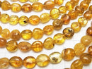 1strand $6.79! Yellow color Cracked Crystal Flat Nugget 1strand beads (aprx.15inch / 38cm)