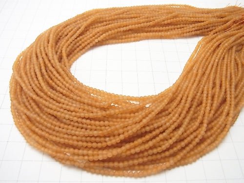 [Video] 1strand $3.79! Frost Orange Aventurine Round 2mm 1strand beads (aprx.15inch / 38cm)