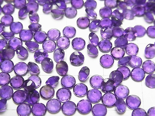 [Video] High Quality Amethyst AAA Undrilled Round Faceted 4x4mm 10pcs $3.39!