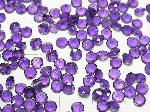 [Video] High Quality Amethyst AAA Undrilled Round Faceted 4x4mm 10pcs $3.39!