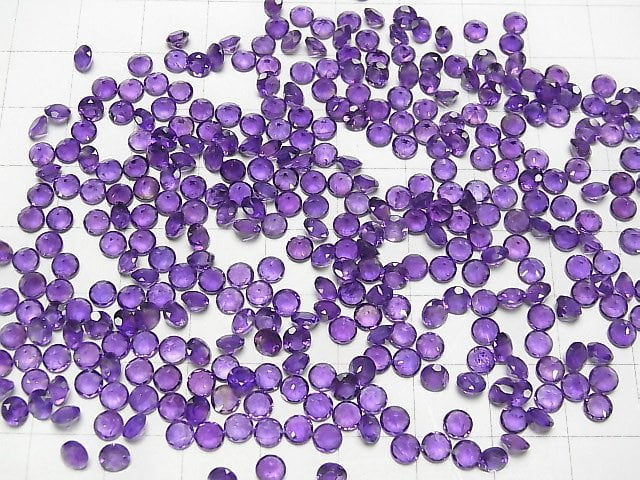 [Video] High Quality Amethyst AAA Undrilled Round Faceted 4x4mm 10pcs $3.39!