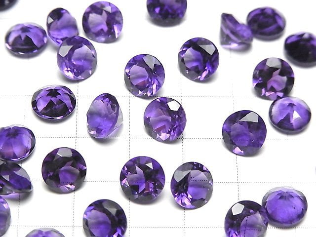 [Video] High Quality Amethyst AAA Undrilled Round Faceted 8x8mm 3pcs $8.79!