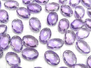 [Video]High Quality Amethyst AA++ Faceted Oval 13x9mm 3pcs
