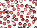 [Video]High Quality Mozambique Garnet AAA Round Cabochon 5x5mm 5pcs