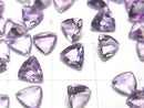 [Video]High Quality Pink Amethyst AAA Loose stone Triangle Faceted 6x6mm 5pcs