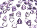 [Video]High Quality Pink Amethyst AAA Loose stone Triangle Faceted 6x6mm 5pcs