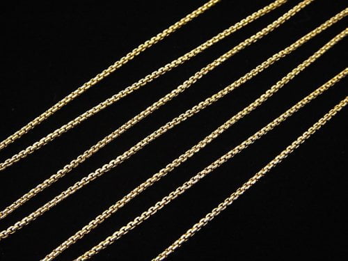 14KGF Venetian box chain 1.0mm 10cm