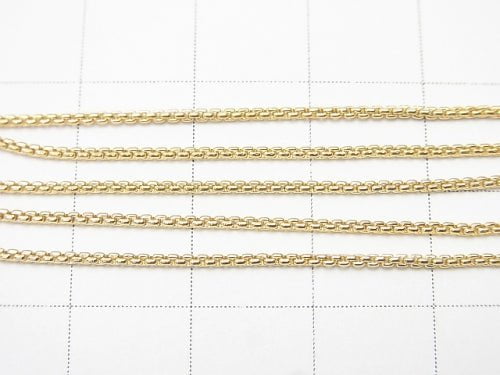 14KGF Venetian box chain 1.0mm 10cm