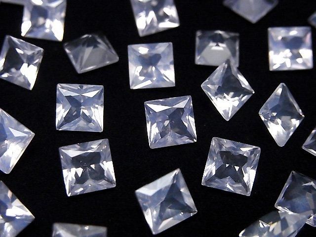 [Video] High Quality Scorolite AAA Loose Stone Princess Cut 6x6mm 4pcs