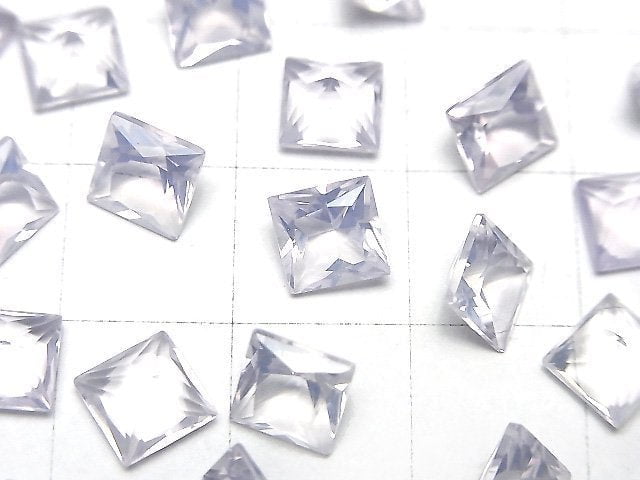 [Video]High Quality Scorolite AAA Loose stone Princess cut 6x6mm 4pcs