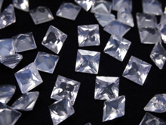 [Video] High Quality Scorolite AAA Loose Stone Princess Cut 6x6mm 4pcs