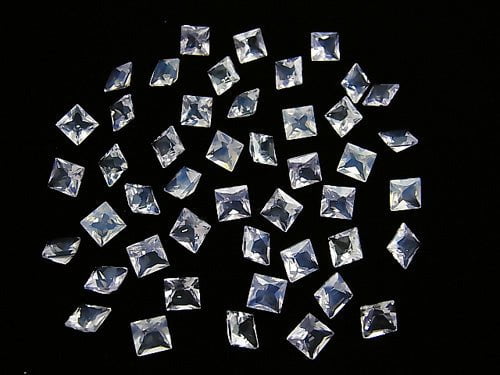 [Video] High Quality Scorolite AAA Undrilled Princess Cut 6x6mm 4pcs $19.99!