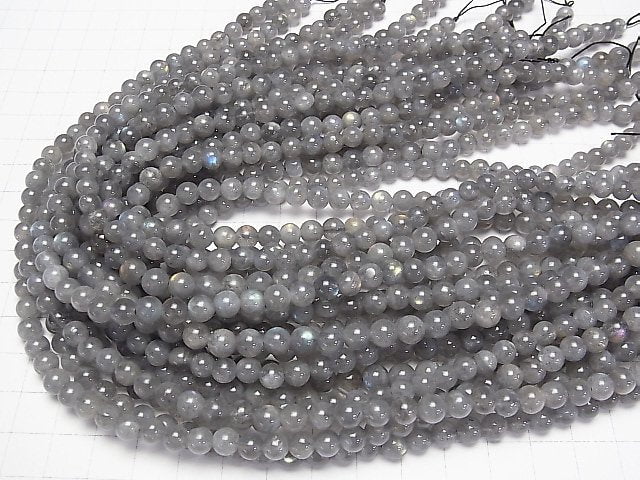 [Video] Labradorite AA+-AA Round 6-7mm 1strand beads (aprx.15inch/38cm)