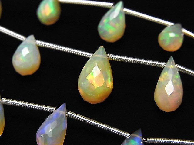 Drop, Faceted Briolette, Opal Gemstone Beads