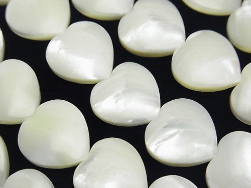 Heart, Mother of Pearl (Shell Beads) Pearl & Shell Beads