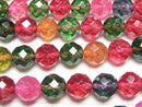 [Video] Multi-color Crystal 64Faceted Round 10mm half or 1strand beads (aprx.15inch/37cm)
