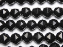 [Video] High Quality! Black Spinel AAA Star Faceted Round 8mm 1/4 or 1 Strand Beads (approx. 15 inches/36 cm)
