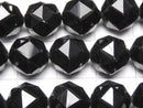 [Video]High Quality! Black Spinel AAA Star Faceted Round 10mm half or 1strand beads (aprx.15inch/37cm)