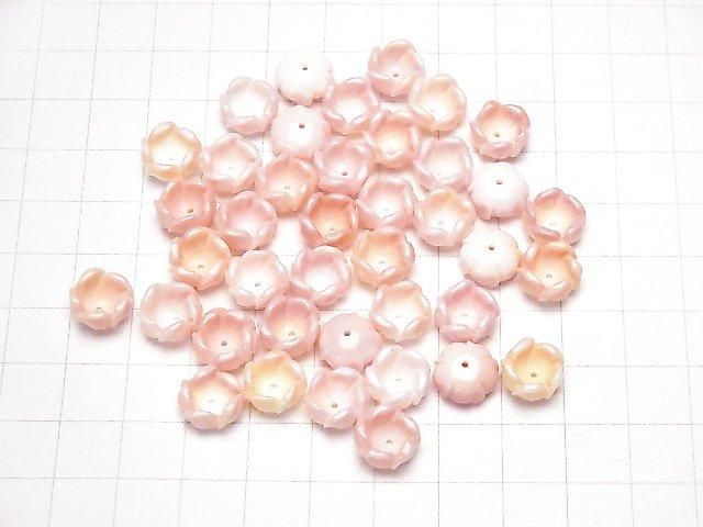 [Video] Queen Conch Shell AAA 3D Flower [8mm][10mm][12mm] Center Hole 4pcs