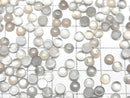 Gray Moonstone AAA - Round Cabochon 4x4mm 10pcs