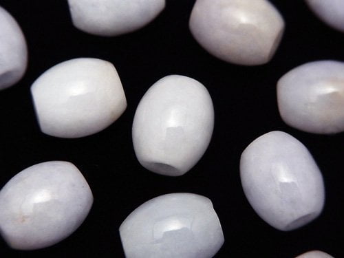 Burmese Lavender Jadeite AA++ Rice 12x10x10mm [3mm hole] 4pcs