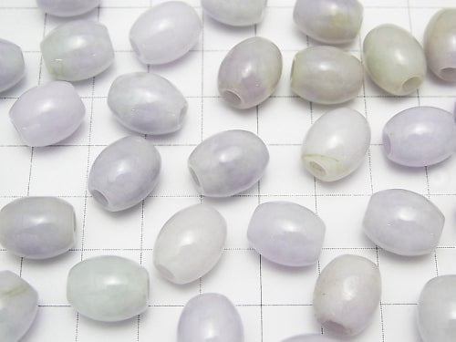 Burmese Lavender Jadeite AA++ Rice 12x10x10mm [3mm hole] 4pcs