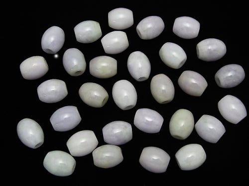 Burmese Lavender Jadeite AA++ Rice 12x10x10mm [3mm hole] 4pcs