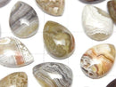 [Video] Laguna Lace Agate Pear shape Cabochon 18x13mm 2pcs
