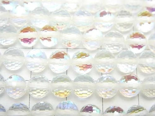 [Video] High Quality!  Luna Flash  128Faceted Round 6mm 1strand beads (aprx.15inch/37cm)