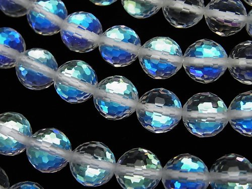 Faceted Round, Luna Flash Gemstone Beads