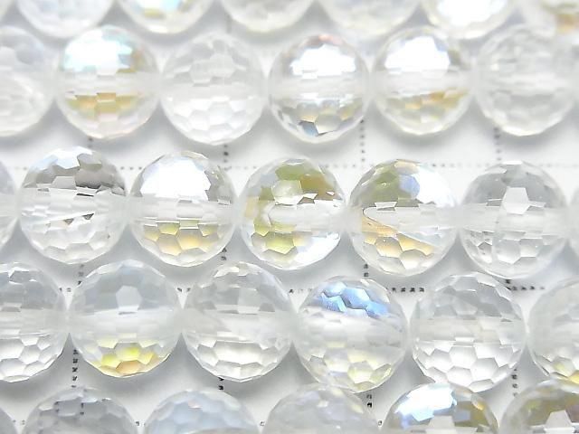 [Video]High Quality! Luna Flash 128Faceted Round 8mm 1strand beads (aprx.15inch/37cm)