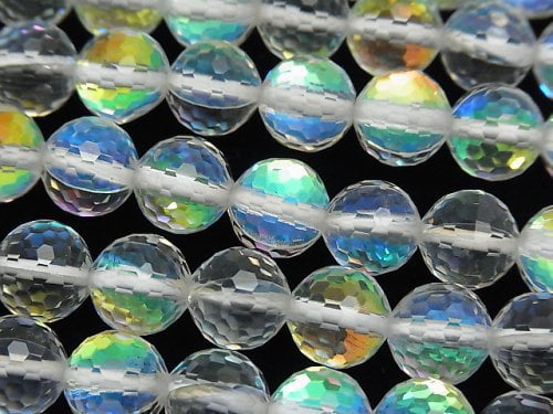 Faceted Round, Luna Flash Gemstone Beads