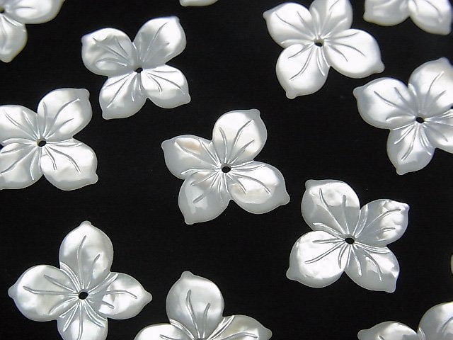 Flower, Mother of Pearl (Shell Beads) Pearl & Shell Beads