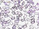 [Video]High Quality Amethyst AAA Loose stone Rectangle Faceted 6x4mm 10pcs
