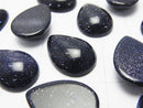 [Video] Blue Golden Sand Stone  Pear shape  Cabochon 18x13mm 3pcs
