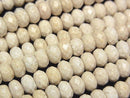 [Video]Riverstone Faceted Button Rondelle 8x8x5mm half or 1strand beads (aprx.15inch/38cm)