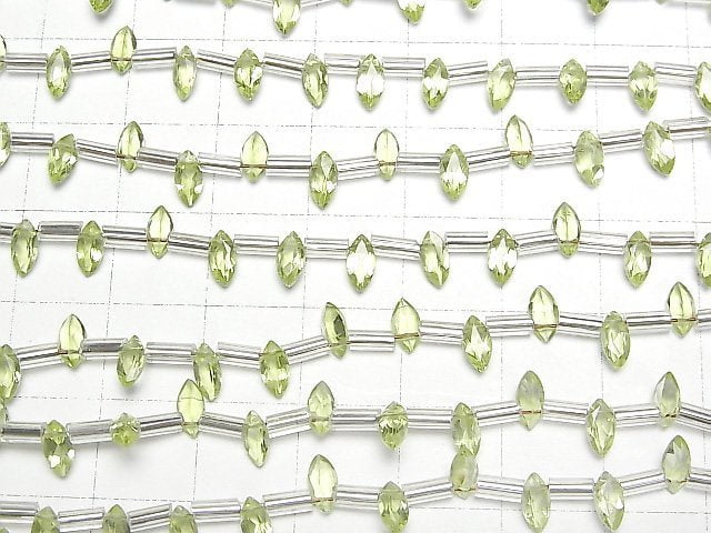 [Video] High Quality Peridot AAA- Marquise Faceted 6x3x2mm 1strand (26pcs )