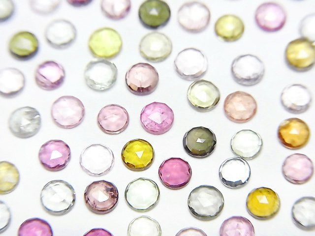 Rose, Round, Tourmaline Gemstone Beads