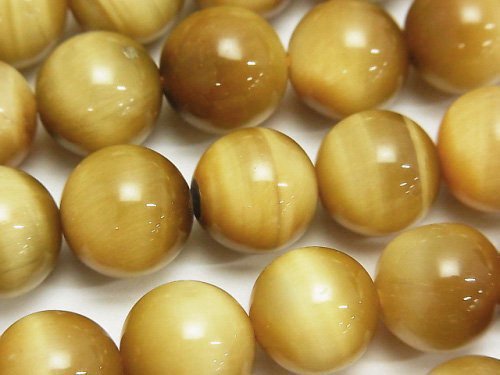 Round, Tiger's Eye Gemstone Beads