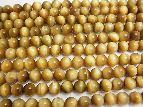 [Video] Golden Tiger's Eye AAA Round 12mm 1/4 or 1strand beads (aprx.15inch / 36cm)